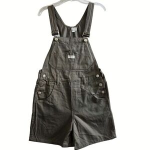 Jordache Kids Bib Overalls Shorts Vntg 90s Denim Sz Large 10/12 Y2K Retro Casual